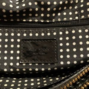 Kate spade black satin bag